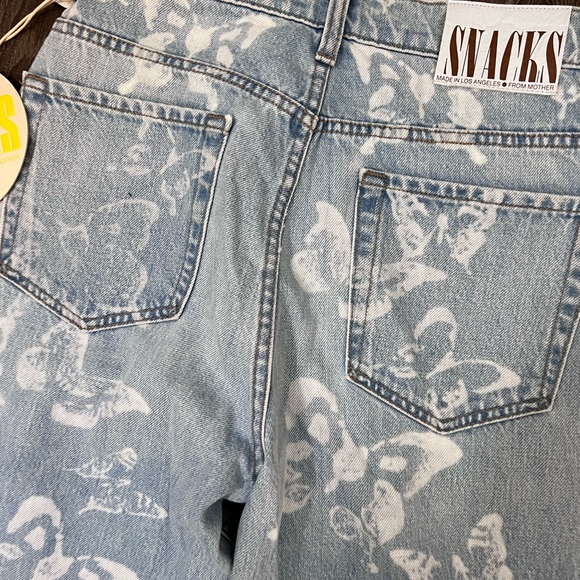 MOTHER SNACKS! High Waisted Twizzy Skimp Bread & Butterfly 🦋 Size 27 NWT - Picture 7 of 8